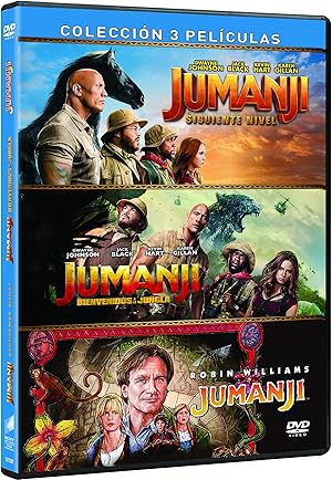 Jumanji: 1995 + Bienvenidos a la Jungla + El Siguiente Nivel [DVD]