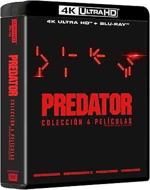 Predator Colección 4 Peliculas (4K UHD + Blu-ray): Depredador 1, Depredador 2, Predators, Predator